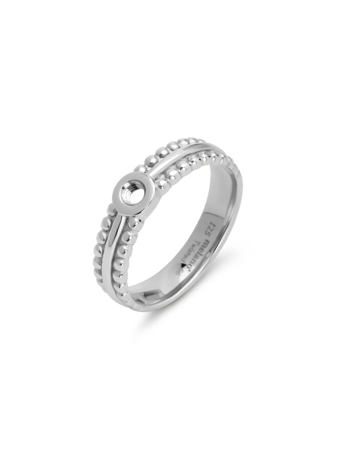 Melano Twisted ring Toya Zilverkleurig