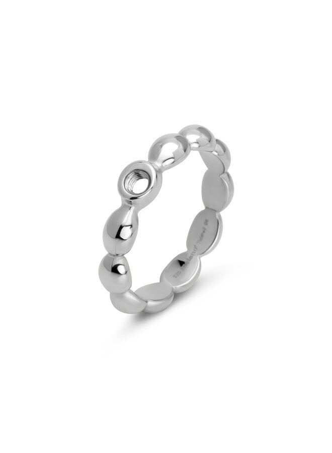 Melano Twisted ring Tricia Zilverkleurig