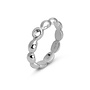 Melano Twisted ring Tricia Zilverkleurig