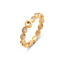 Melano Twisted ring Tate CZ Goudkleurig