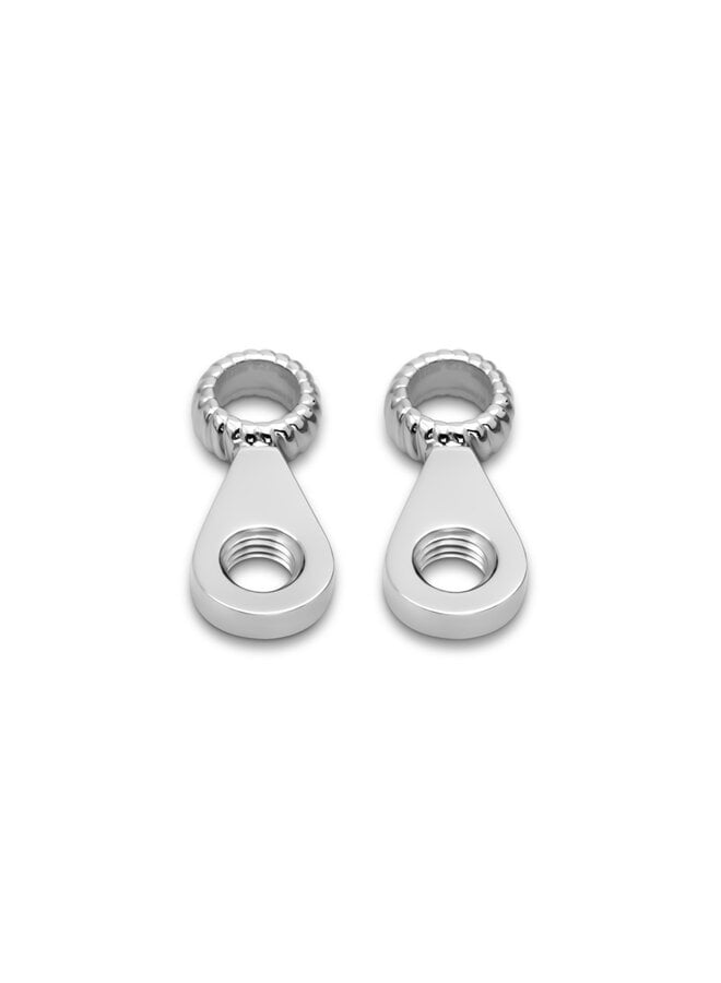 Melano Vivid oorbelhangers Vena Zilverkleurig