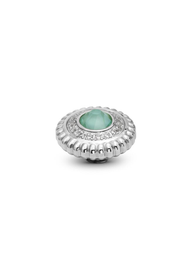 Melano Vivid meddy Aura Crystal Soft Mint Zilverkleurig