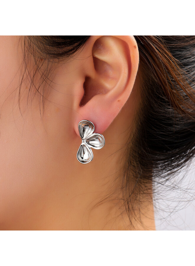 Day & Eve oorbellen E61181-1 Zilverkleurig