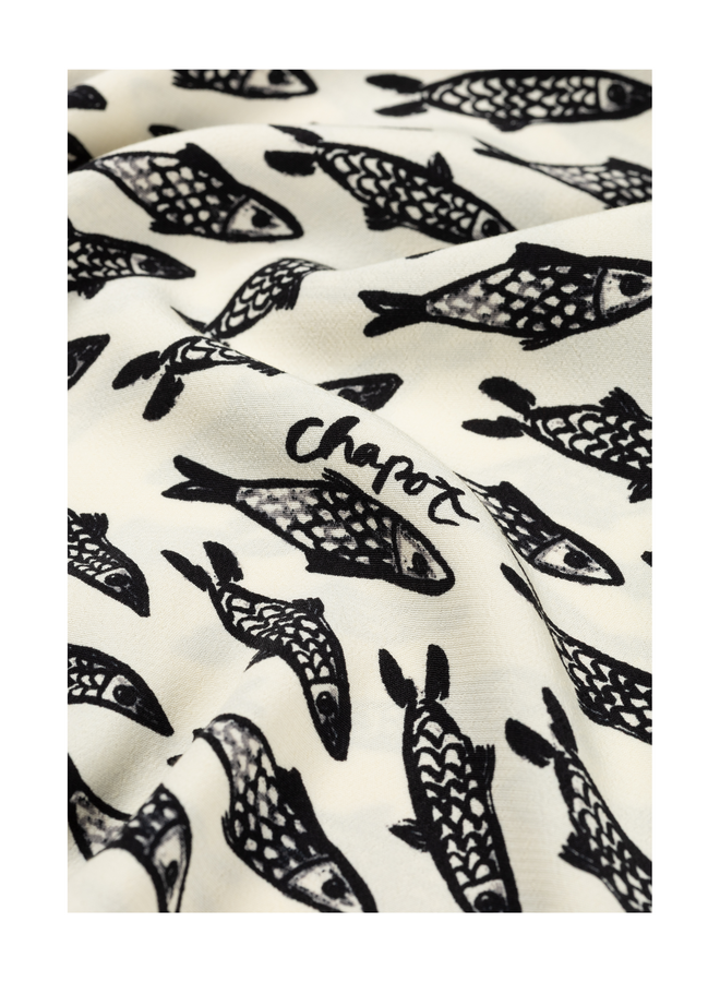 Broek Palapa Cosy White/Black