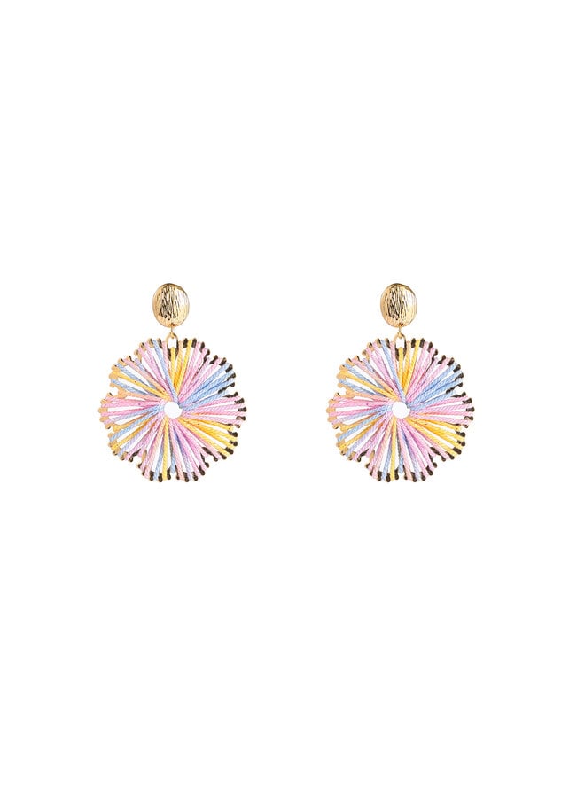 Day & Eve oorbellen E60100-1 Multi/Goudkleurig