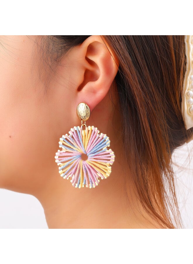 Day & Eve oorbellen E60100-1 Multi/Goudkleurig