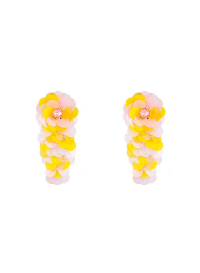 Day & Eve oorbellen E60132-7 Geel/Goudkleurig