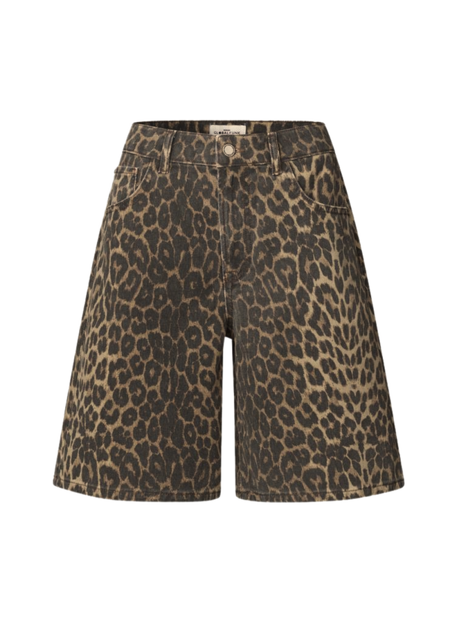 Short Talina-M Leopard Mist