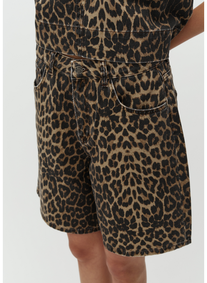 Short Talina-M Leopard Mist