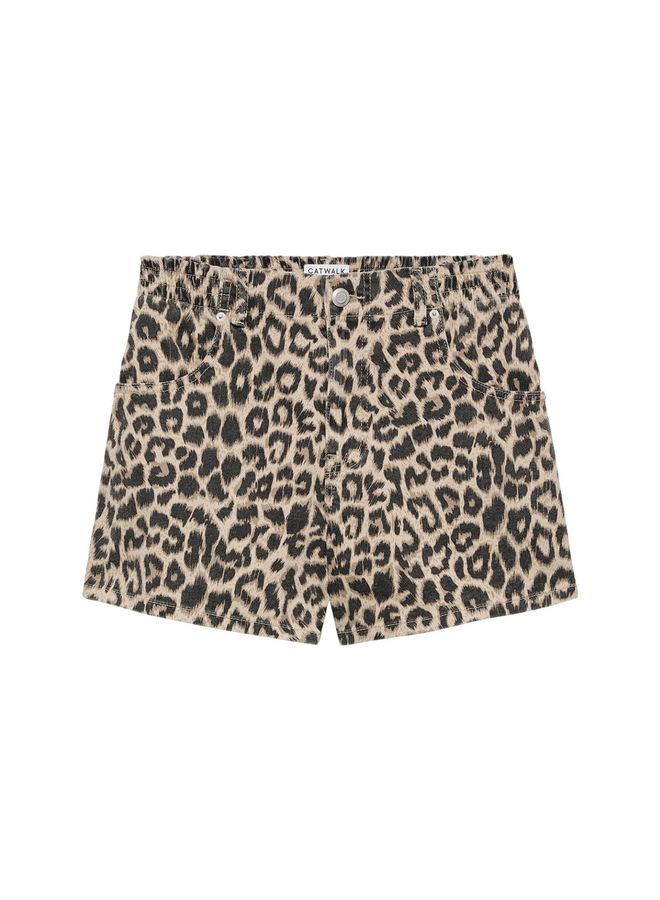 Short Leopard Grey Morn