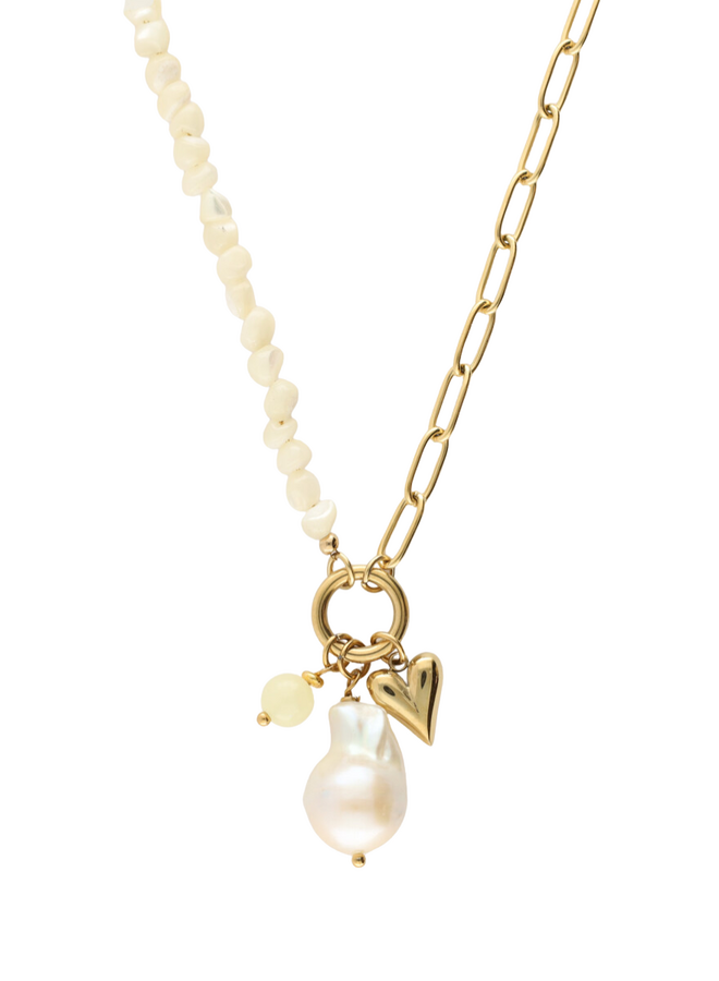 My Jewellery ketting Botanical Schakel Geel/Goudkleurig