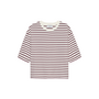 T-shirt Loose Fit Striped Winetasting