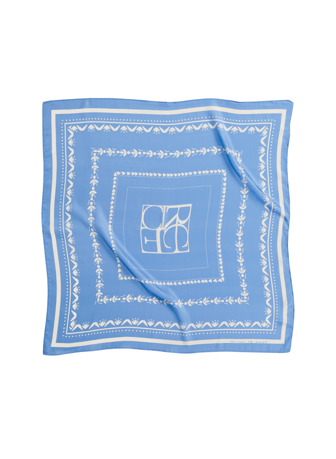 Sjaal Jazz COT Print Silver L.