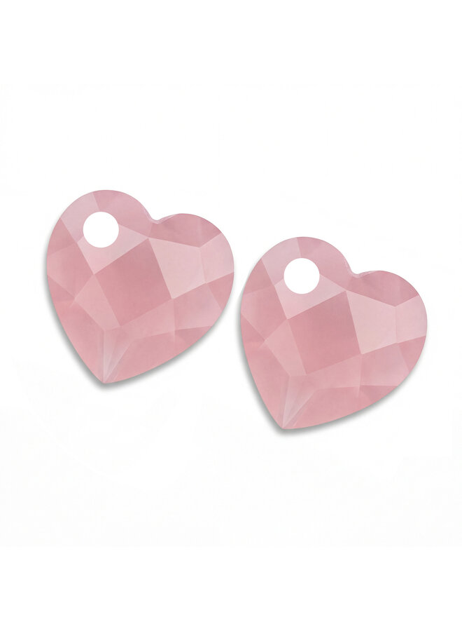 Sparkling Jewels oorbel Edelstenen Heart Pink Opalite