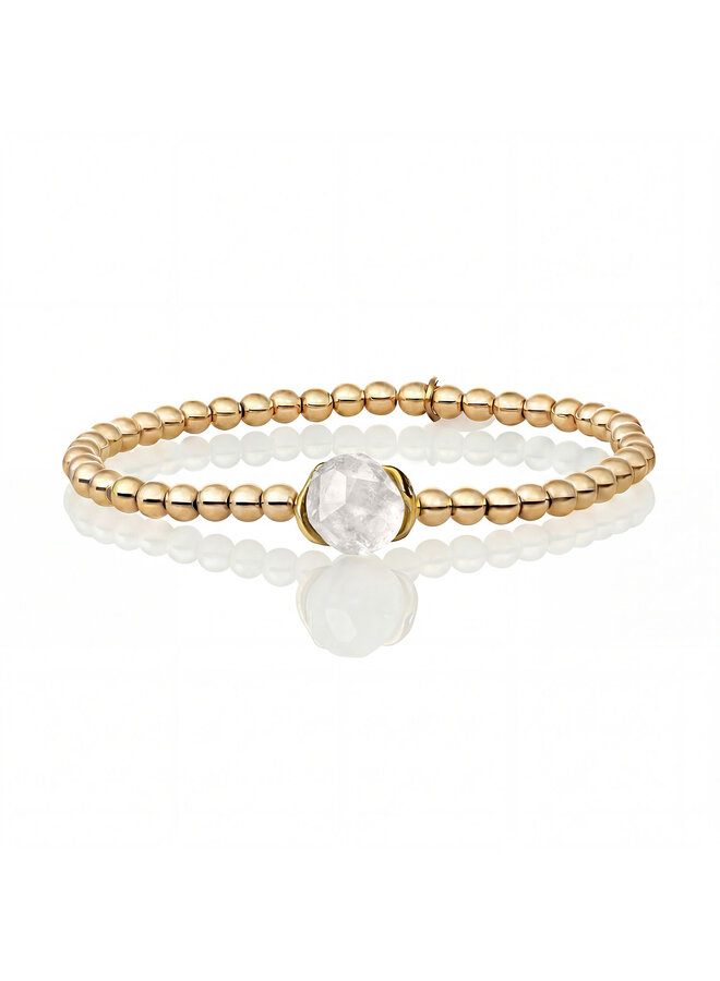 Sparkling Jewels armband Alpe Mountain Crystal Goudkleurig