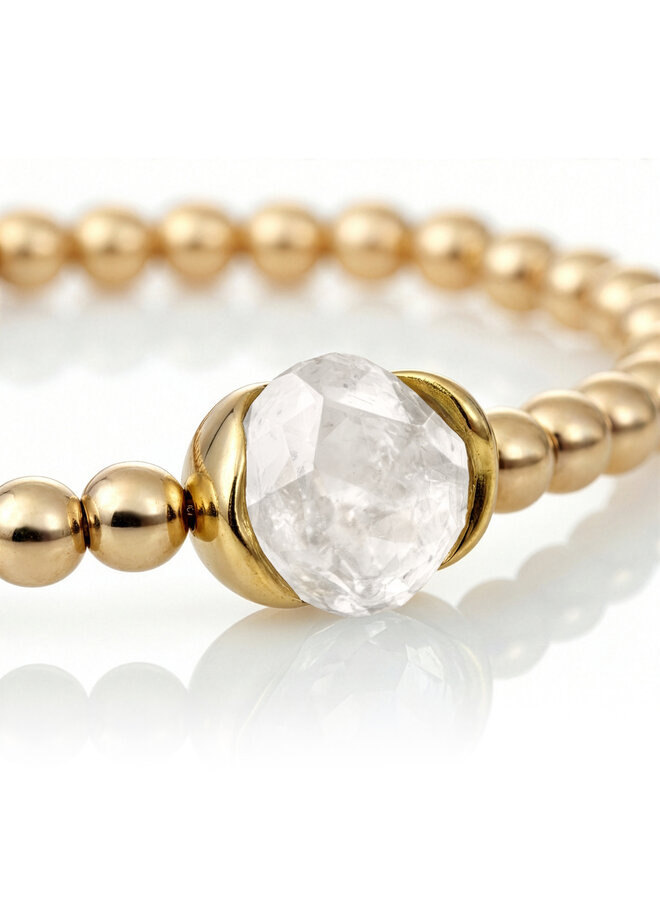 Sparkling Jewels armband Alpe Mountain Crystal Goudkleurig