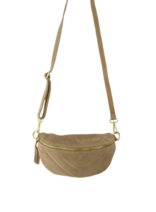 Jewelz tas Cilou Suède Zand/Goudkleurig