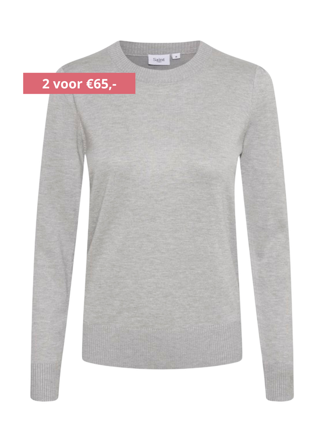 Trui MilaSZ Pofmouw Pearl Grey Melange