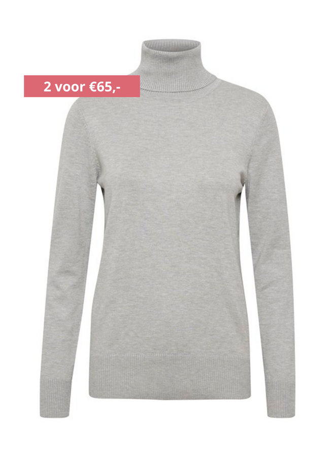 Trui MilaSZ J2046 Rollneck Pearl Grey Mel.
