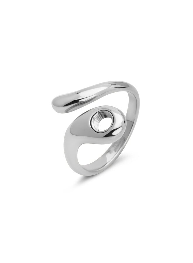 Melano Vivid ring Veda Zilverkleurig