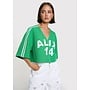 Shirt Baseball Cropped Bright Green