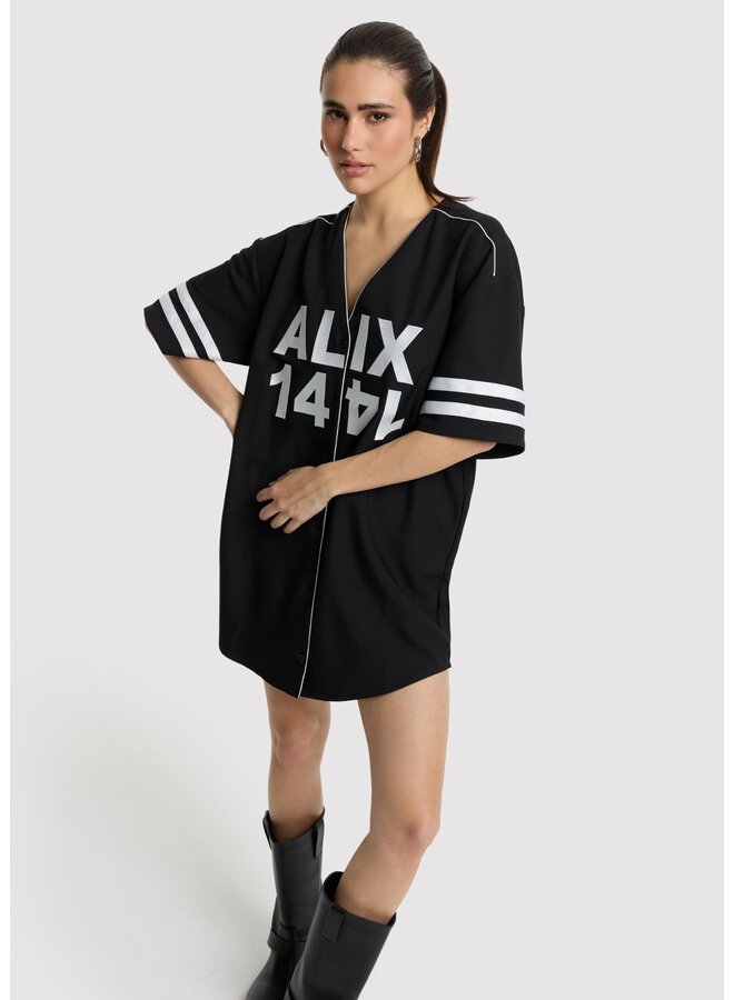 Jurk Baseball Shirt Black