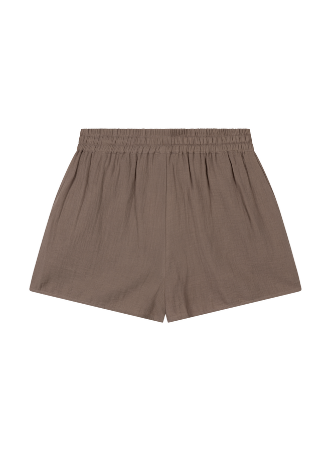 Short Crinkle Taupe
