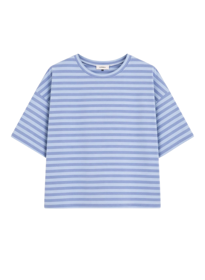 T-shirt Nowie Gestreept Blauw/Lichtblauw Onesize