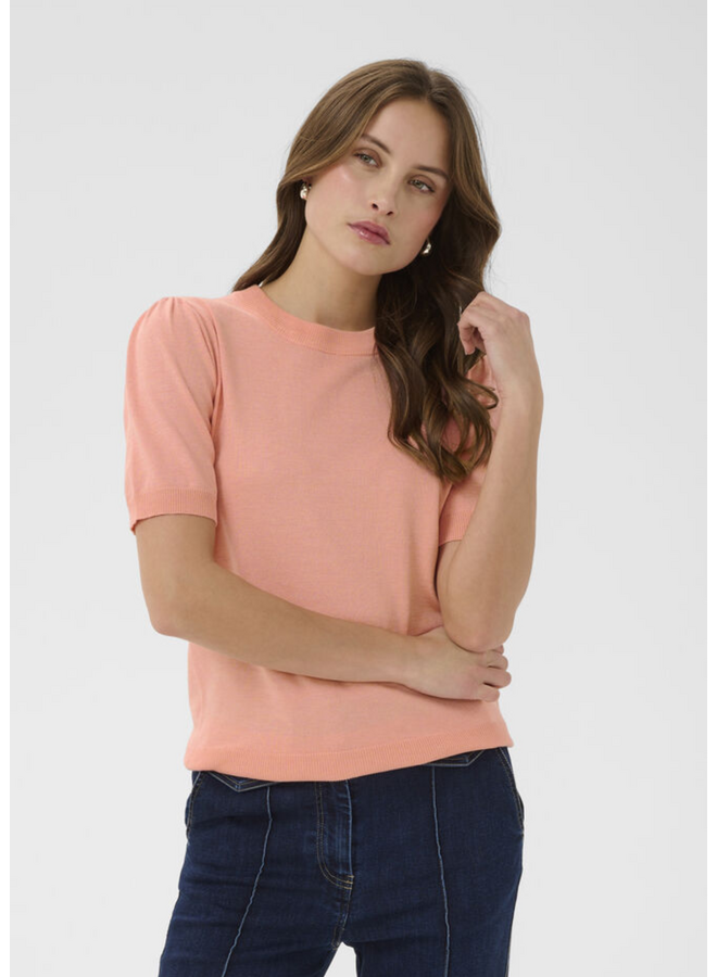 Top MilaSZ Korte Mouw Blooming Dahlia