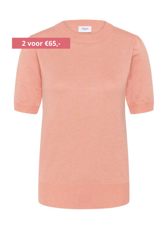 Top MilaSZ Korte Mouw Blooming Dahlia