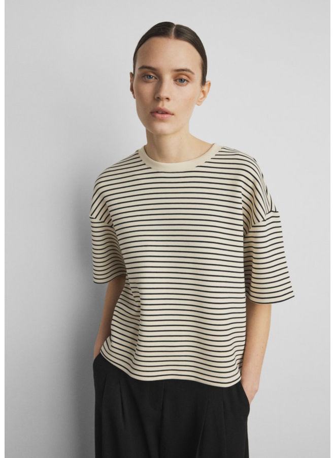 Top Nilda Ima Q Oatmeal/Black