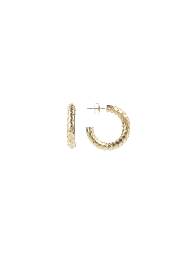 LOTT. oorbellen Cobra Rond S Goud Verguld