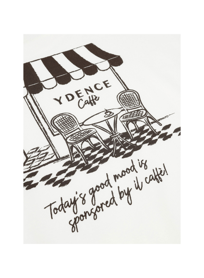T-shirt Ydence Cafe Off White