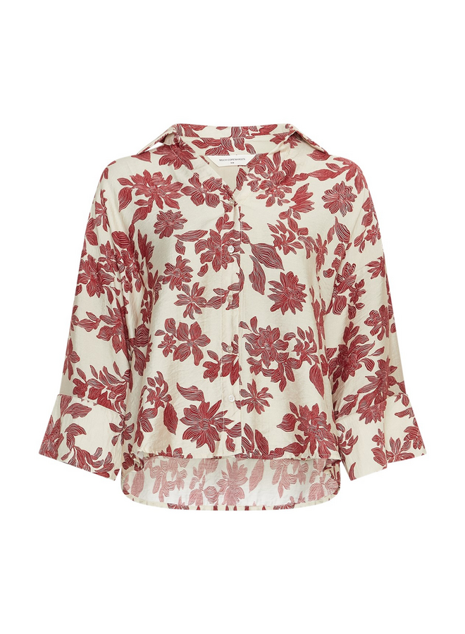 Blouse Vildana Rhubarb Flower