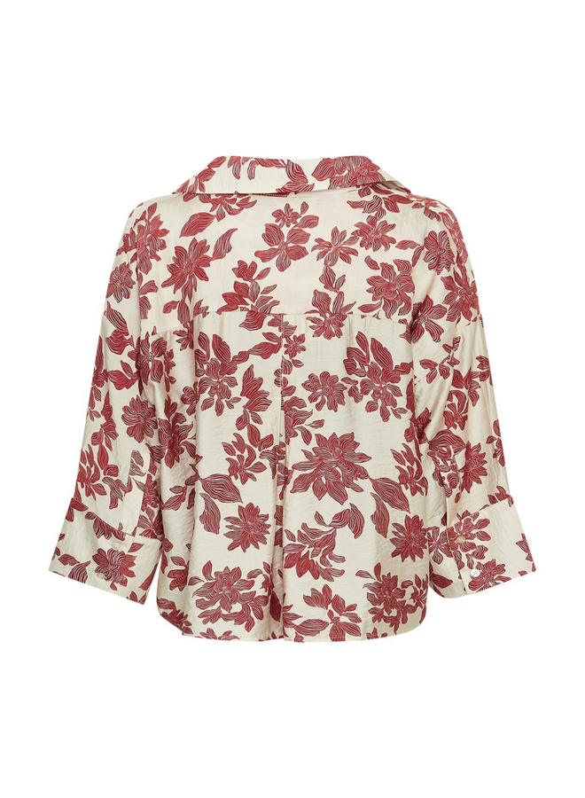 Blouse Vildana Rhubarb Flower