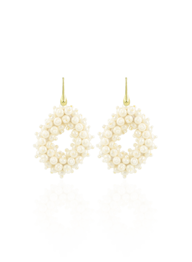 LOTT. oorbellen Holly M Pearl/Goud Verguld