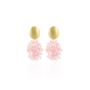 LOTT. oorbellen Sam Pink Holo/Goud Verguld