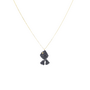 LOTT. ketting Vis Deep Blue/Goud Verguld