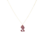 LOTT. ketting Vis Light Purple/Goud Verguld
