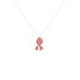 LOTT. ketting Vis Light Pink/Goud Verguld
