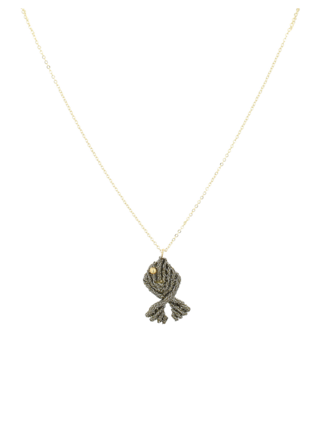 LOTT. ketting Vis Mat Gold/Goud Verguld