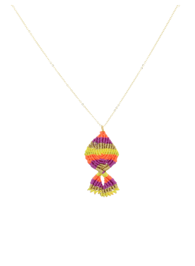 LOTT. ketting Vis M Multi/Goud Verguld