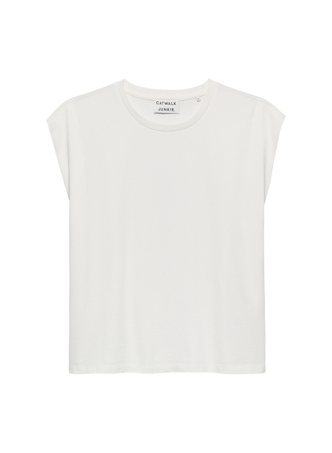 Top Folded Shoulder Off White