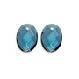 Sparkling Jewels oorbel Edelstenen Medium Oval Turquoise Quartz