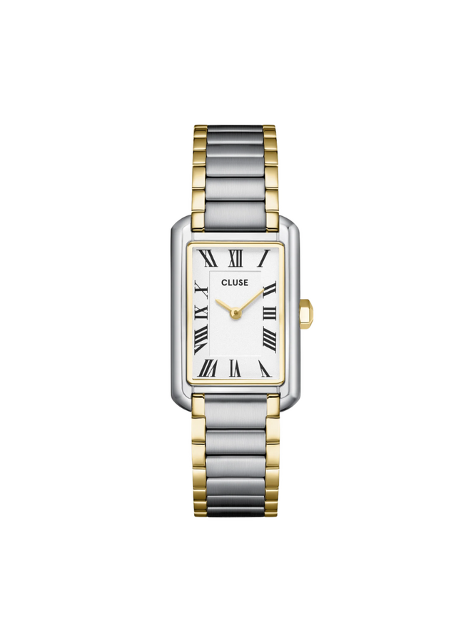 CLUSE horloge Belisenna Goud-/Zilverkleurig/Wit
