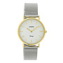 OOZOO Vintage horloge C20124 Zilver-/Goudkleurig/Parelmoer