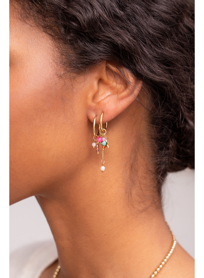 My Jewellery oorbellen Sterretjes/Koordjes Goudkleurig