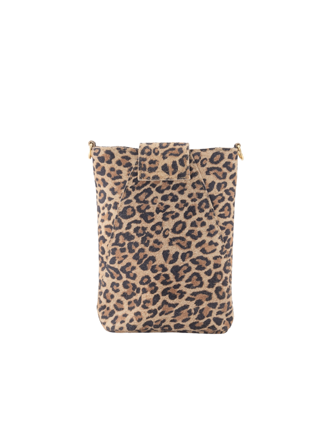 Jewelz tas Kendra Suède Leopard/Goudkleurig