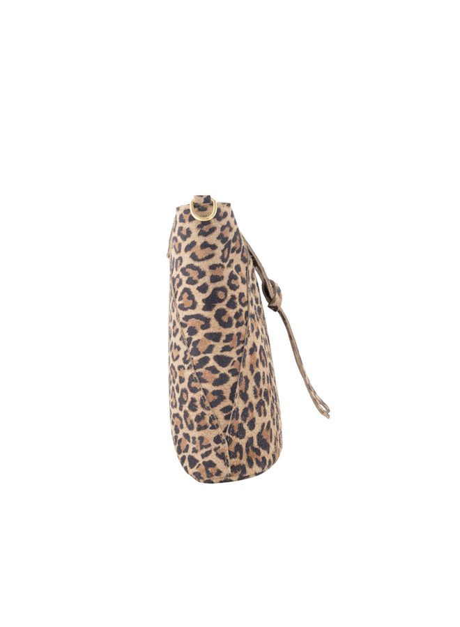 Jewelz tas Kendra Suède Leopard/Goudkleurig