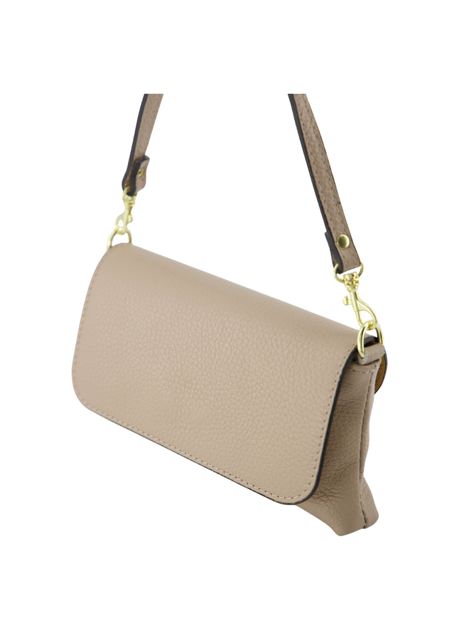 Jewelz tas Lara Classic Grain Taupe/Goudkleurig